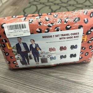 Mossio 7 piece set travel cubes with shoe bag new high performance luggage cubes